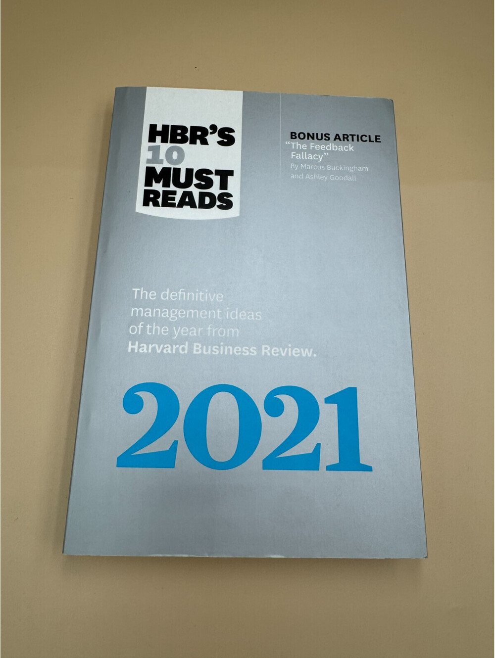 HBR's 10 Must Reads 2021 Paperback by Review Harvard Business - Very Good Condit